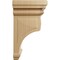 Ekena Millwork 6"W x 6 3/4"D x 12"H Large Woodruff Wood Corbel, Cherry CORW06X06X12WFCH - alternate 3